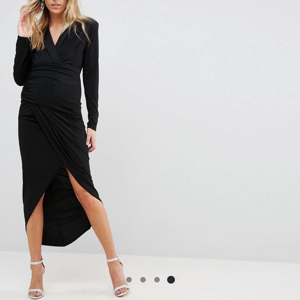 Queen B maternity midi dress
